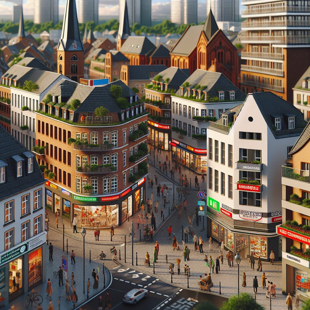 Einfluss von Einkaufszentren auf Mietpreise in Düsseldorf Hassels
